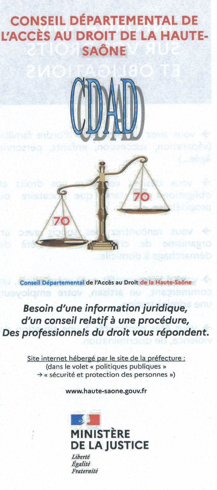 Permanences du CDAD à France Services