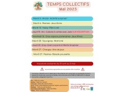 TEMPS COLLECTIFS MAI 2025