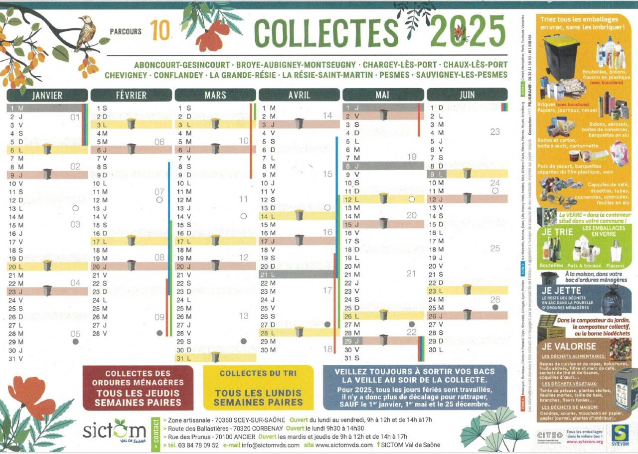 Image liée à la page (SICTOM - Calendrier de collecte 2025)